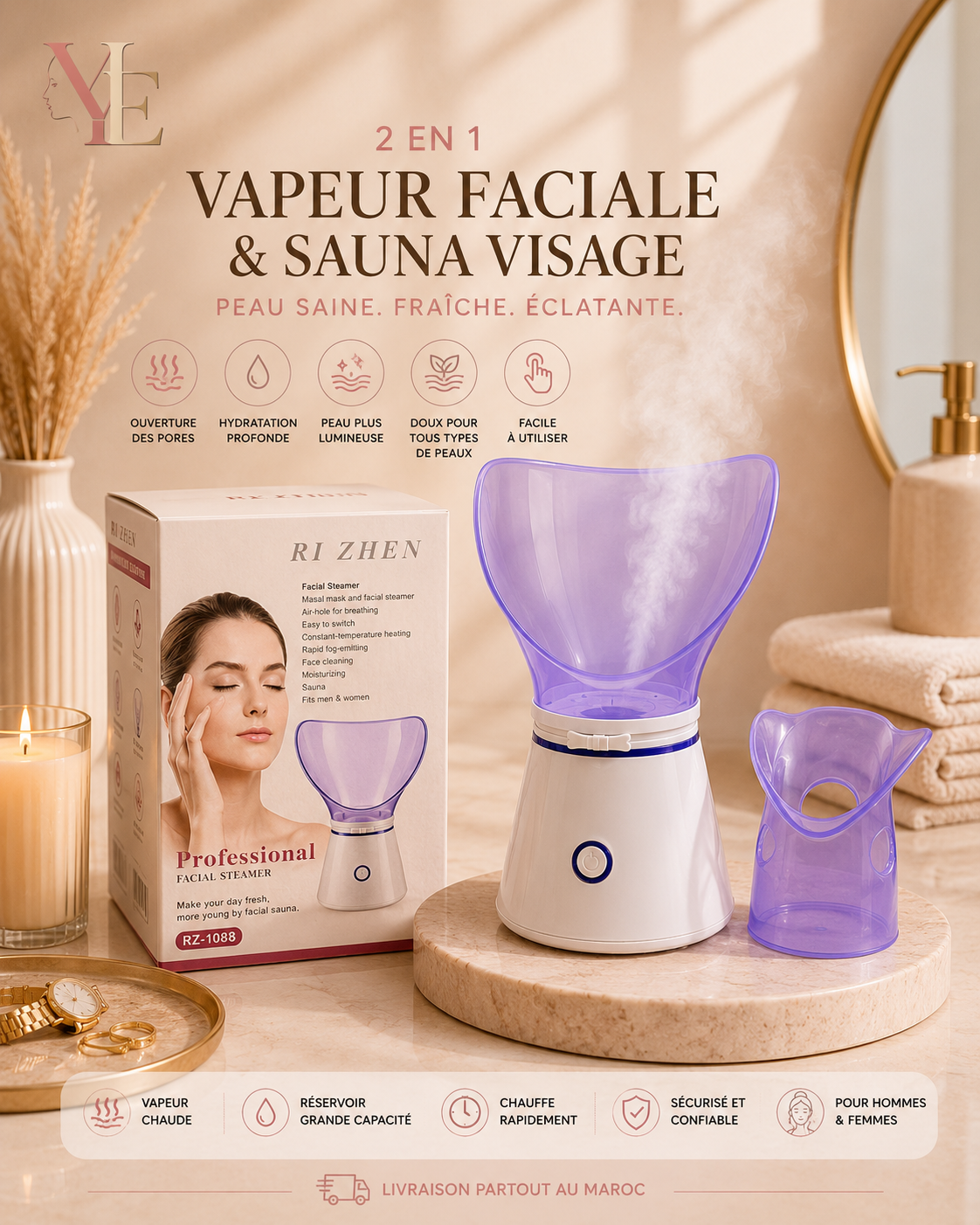 Portable Facial Steamer