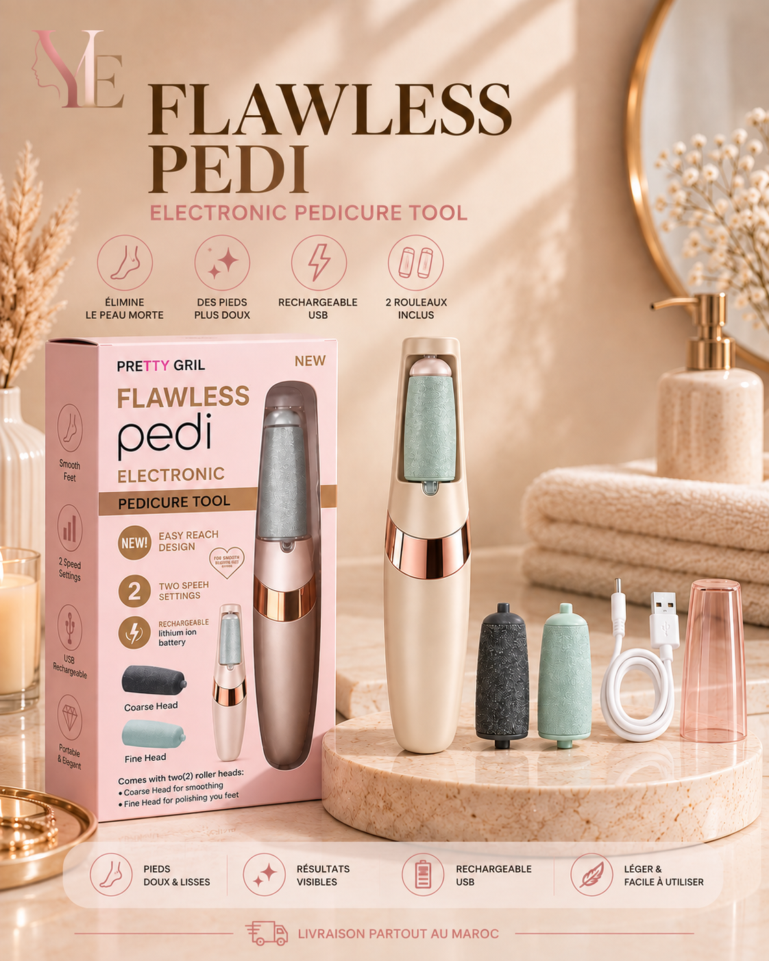 Electronic pedicure tool